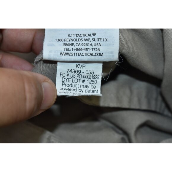 5.11 Taclite Tactical Series Men's Pants 40x34 Tan Khaki Ripstop Cargo -Flaws- - Picture 13 of 16